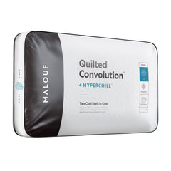 Quilted Convolution White Queen High Loft Pillow - Ornate Home