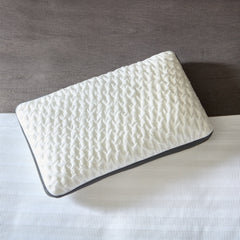 Quilted Convolution White Queen High Loft Pillow - Ornate Home