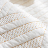 Quilted Geometric Cotton Sofa Cover, Non-Slip & Thick Padded Furniture Covers - Ornate Home