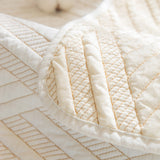 Quilted Geometric Cotton Sofa Cover, Non-Slip & Thick Padded Furniture Covers - Ornate Home