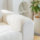 Quilted Geometric Cotton Sofa Cover, Non-Slip & Thick Padded Furniture Covers - Ornate Home