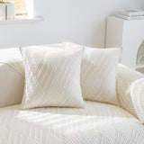 Quilted Geometric Cotton Sofa Cover, Non-Slip & Thick Padded Furniture Covers - Ornate Home