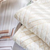 Quilted Geometric Cotton Sofa Cover, Non-Slip & Thick Padded Furniture Covers - Ornate Home
