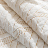 Quilted Geometric Cotton Sofa Cover, Non-Slip & Thick Padded Furniture Covers - Ornate Home