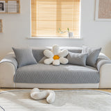 Quilted Geometric Cotton Sofa Cover, Non-Slip & Thick Padded Furniture Covers - Ornate Home