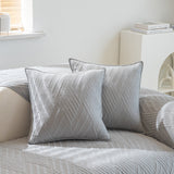 Quilted Geometric Cotton Sofa Cover, Non-Slip & Thick Padded Furniture Covers - Ornate Home
