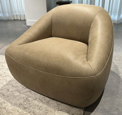 Quincy Camel Swivel Chair - Ornate Home
