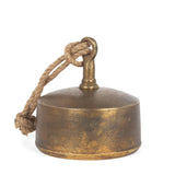 Quincy Gold Large Metal Decorative Bell Object