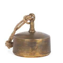 Quincy Gold Large Metal Decorative Bell Object - Ornate Home
