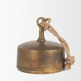 Quincy Gold Large Metal Decorative Bell Object