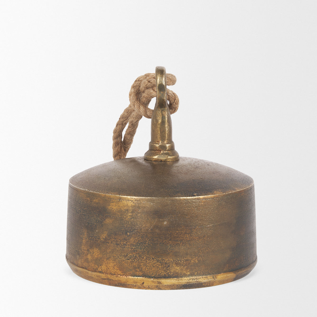 Quincy Gold Large Metal Decorative Bell Object