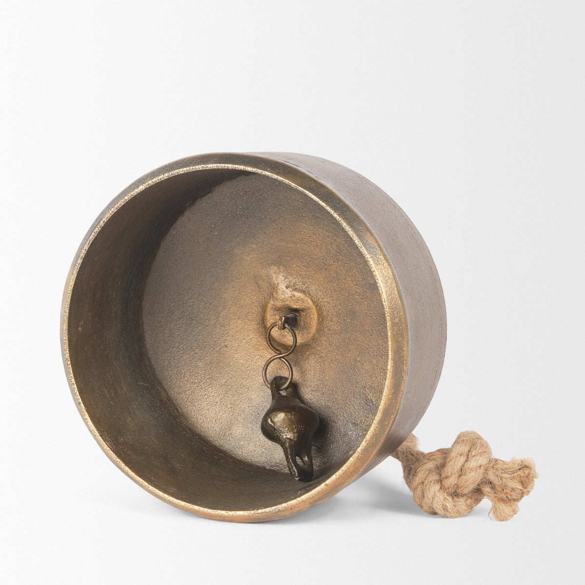 Quincy Gold Large Metal Decorative Bell Object