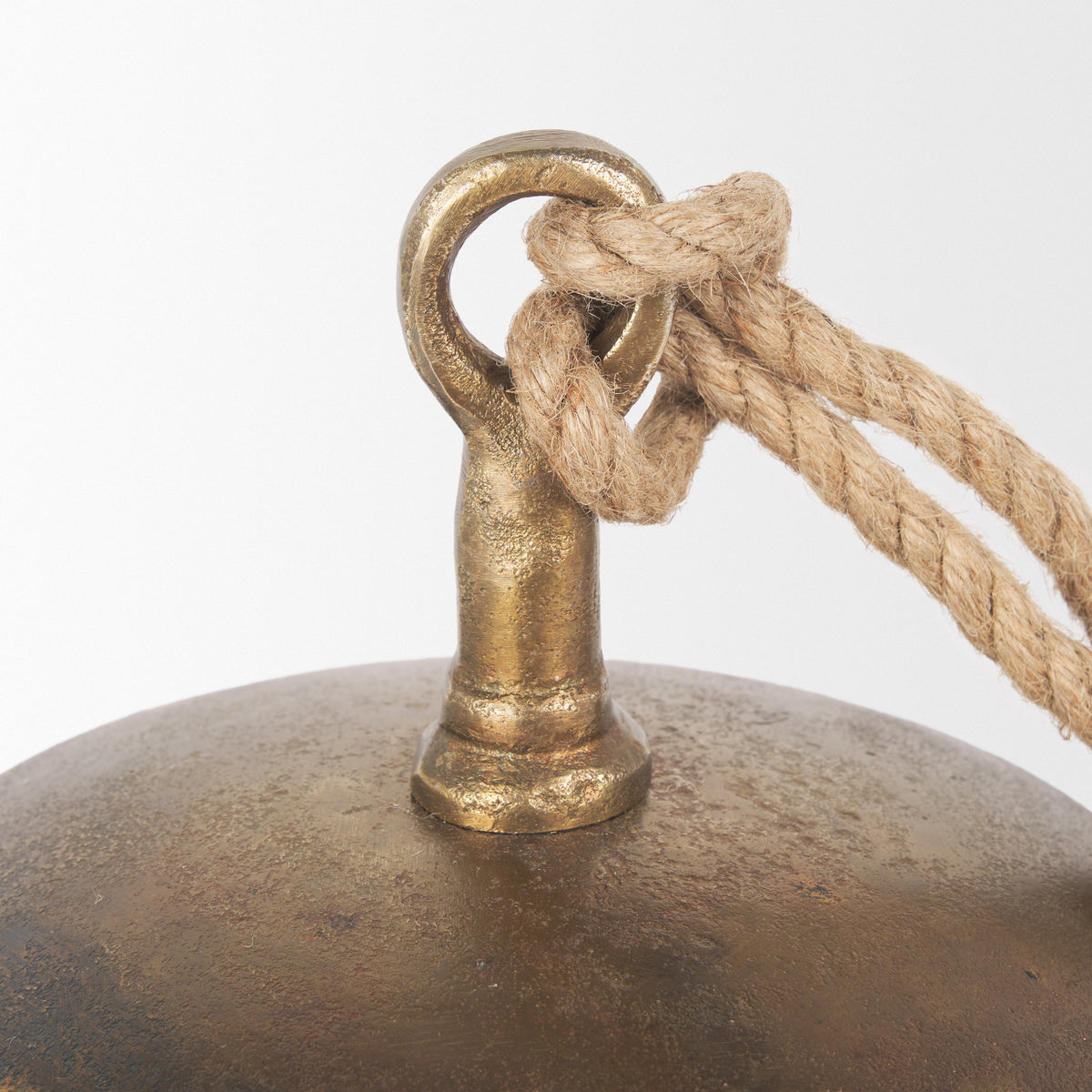 Quincy Gold Large Metal Decorative Bell Object