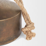 Quincy Gold Large Metal Decorative Bell Object