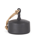 Quincy Matte Black Large Metal Decorative Bell Object - Ornate Home