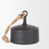 Quincy Matte Black Large Metal Decorative Bell Object - Ornate Home