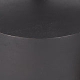 Quincy Matte Black Large Metal Decorative Bell Object - Ornate Home