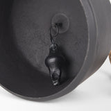 Quincy Matte Black Large Metal Decorative Bell Object - Ornate Home