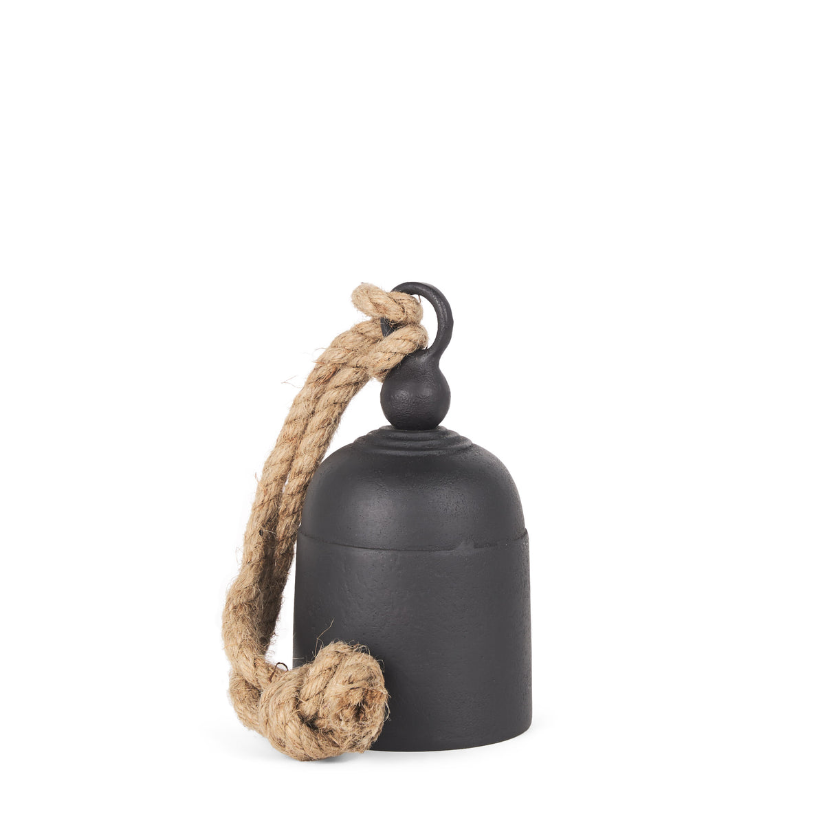Quincy Matte Black Small Metal Decorative Bell Object - Ornate Home