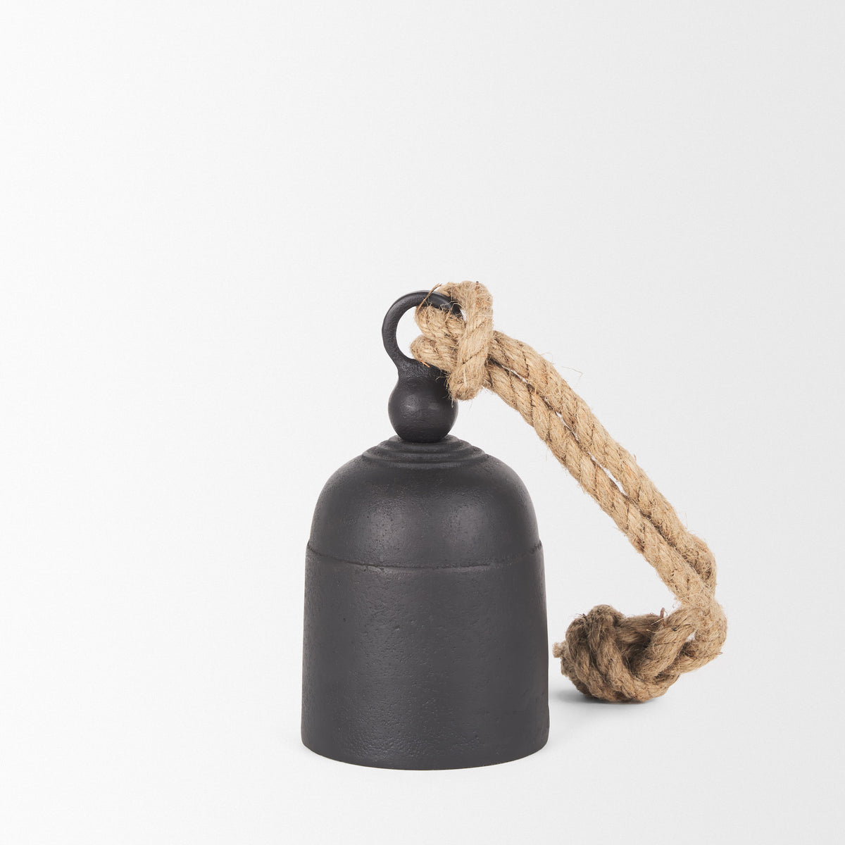 Quincy Matte Black Small Metal Decorative Bell Object - Ornate Home