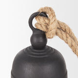 Quincy Matte Black Small Metal Decorative Bell Object - Ornate Home