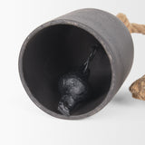 Quincy Matte Black Small Metal Decorative Bell Object - Ornate Home