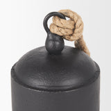 Quincy Medium Matte Black Metal Decorative Bell Object - Ornate Home