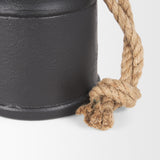Quincy Medium Matte Black Metal Decorative Bell Object - Ornate Home