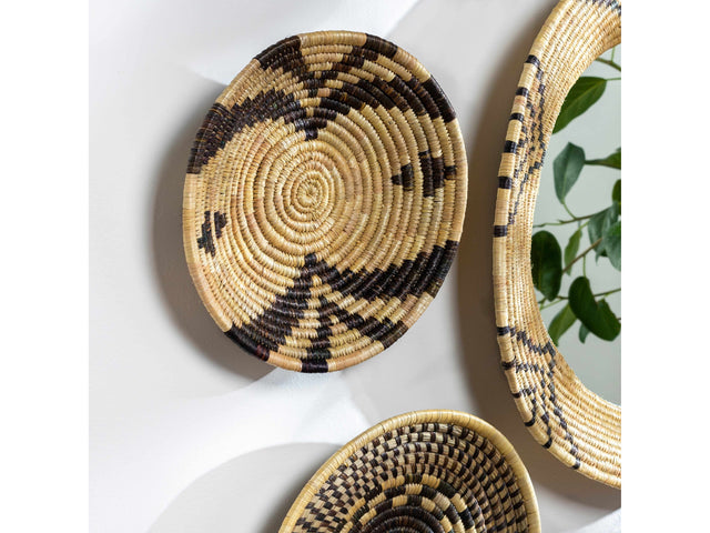 Quinipot Natural Woven Circular Moonj Grass Tapestry - Ornate Home