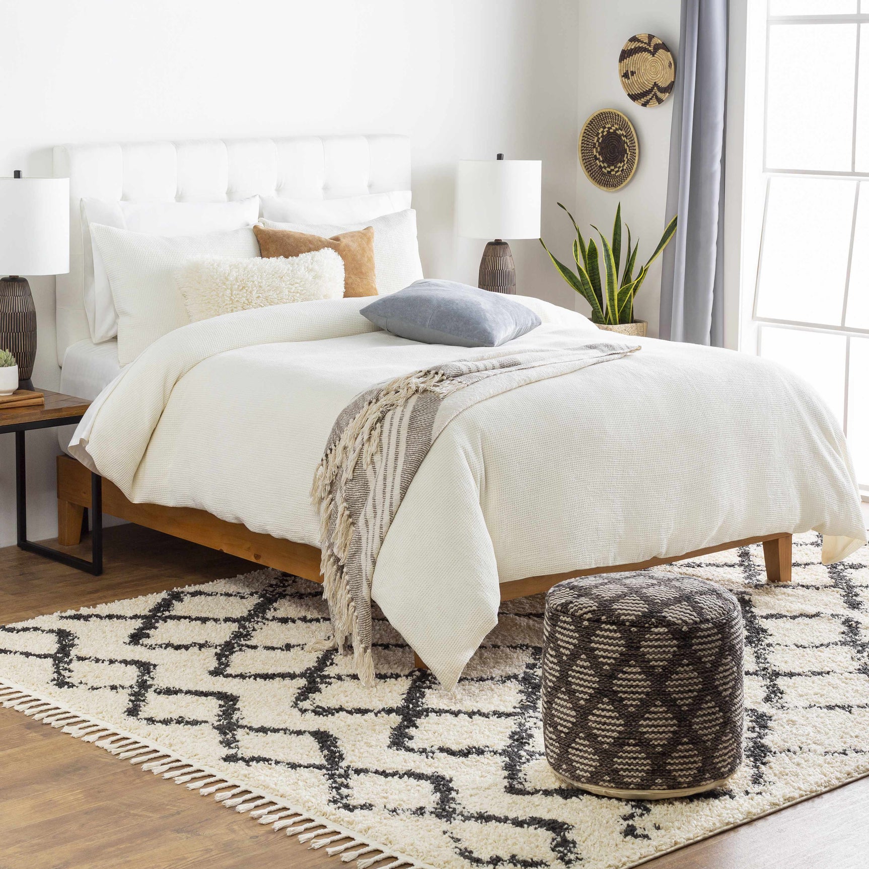 Quinipot Natural Woven Circular Moonj Grass Tapestry - Ornate Home
