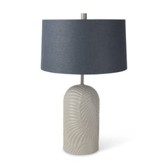 Quinn Beige/Navy Base Table Lamp - Ornate Home