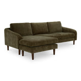 Quinn Cedar Green Sectional - Ornate Home