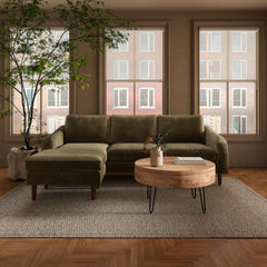 Quinn Cedar Green Sectional - Ornate Home
