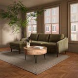 Quinn Cedar Green Sectional - Ornate Home