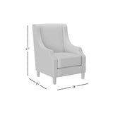 Quinn Dove Accent Chair - Ornate Home