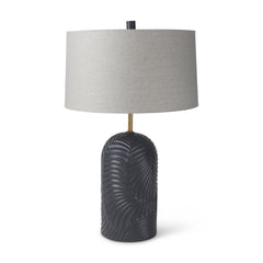 Quinn Navy/Beige Base Table Lamp - Ornate Home
