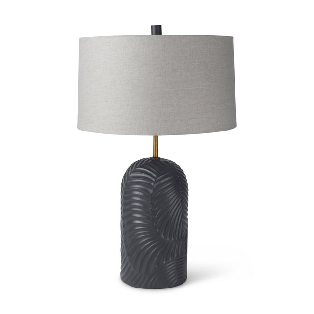 Quinn Navy/Beige Base Table Lamp - Ornate Home