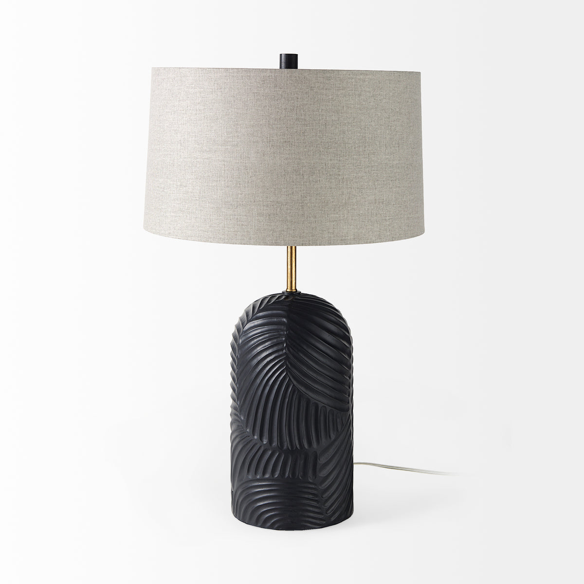 Quinn Navy/Beige Base Table Lamp - Ornate Home