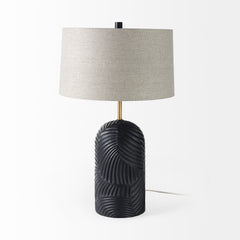 Quinn Navy/Beige Base Table Lamp - Ornate Home
