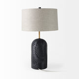 Quinn Navy/Beige Base Table Lamp - Ornate Home