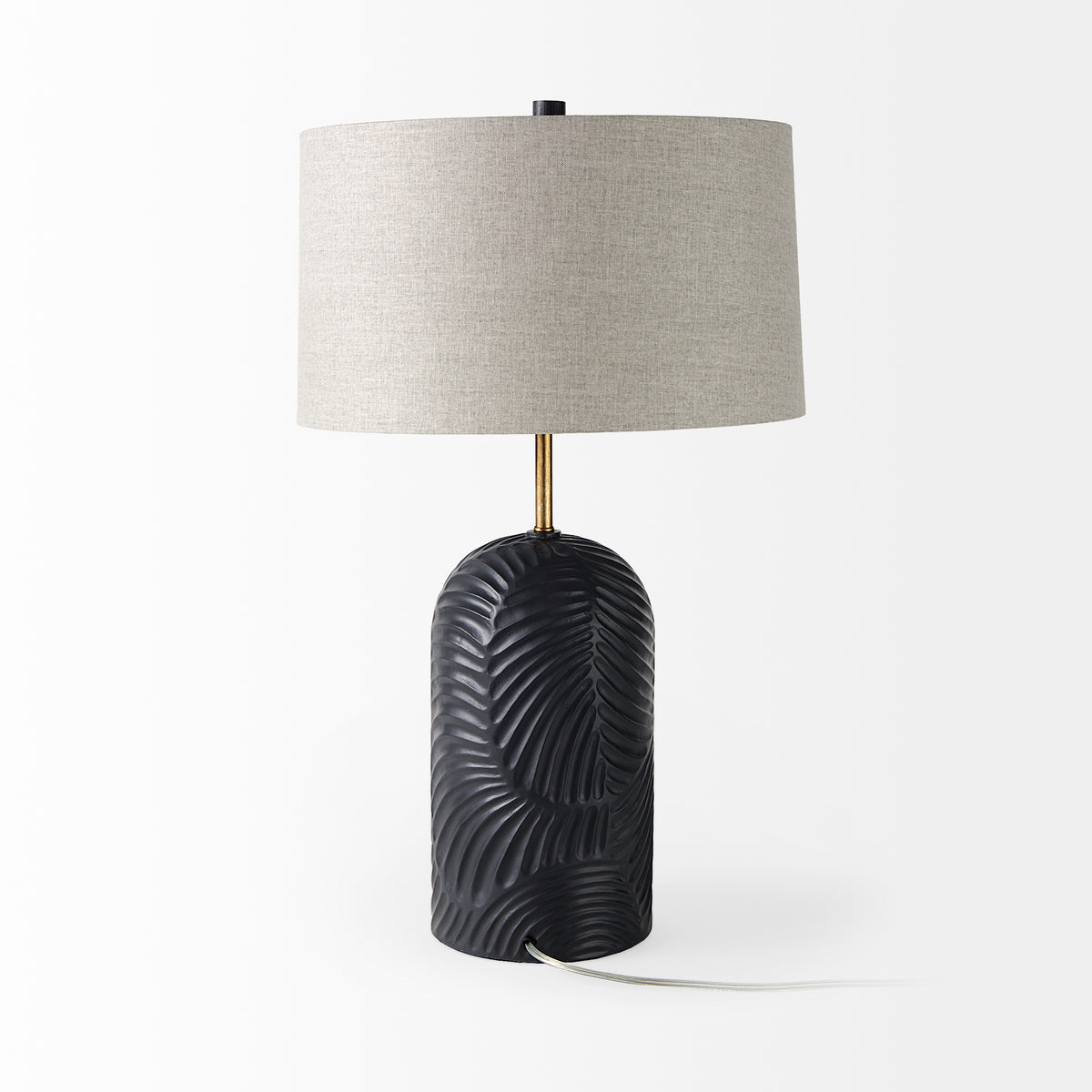 Quinn Navy/Beige Base Table Lamp - Ornate Home