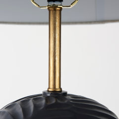 Quinn Navy/Beige Base Table Lamp - Ornate Home