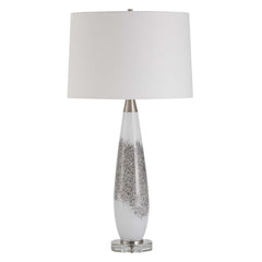 Quinn White/Silver Table Lamp - Ornate Home