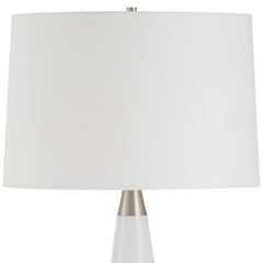 Quinn White/Silver Table Lamp - Ornate Home