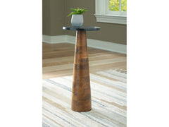 Quinndon Brown/Black Accent Table - Ornate Home