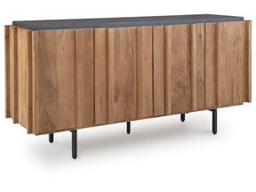 Quintavious Brown/Charcoal Accent Cabinet (Online Special Price) - Ornate Home