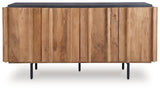 Quintavious Brown/Charcoal Accent Cabinet (Online Special Price) - Ornate Home