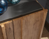 Quintavious Brown/Charcoal Accent Cabinet (Online Special Price) - Ornate Home