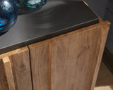 Quintavious Brown/Charcoal Accent Cabinet - Ornate Home