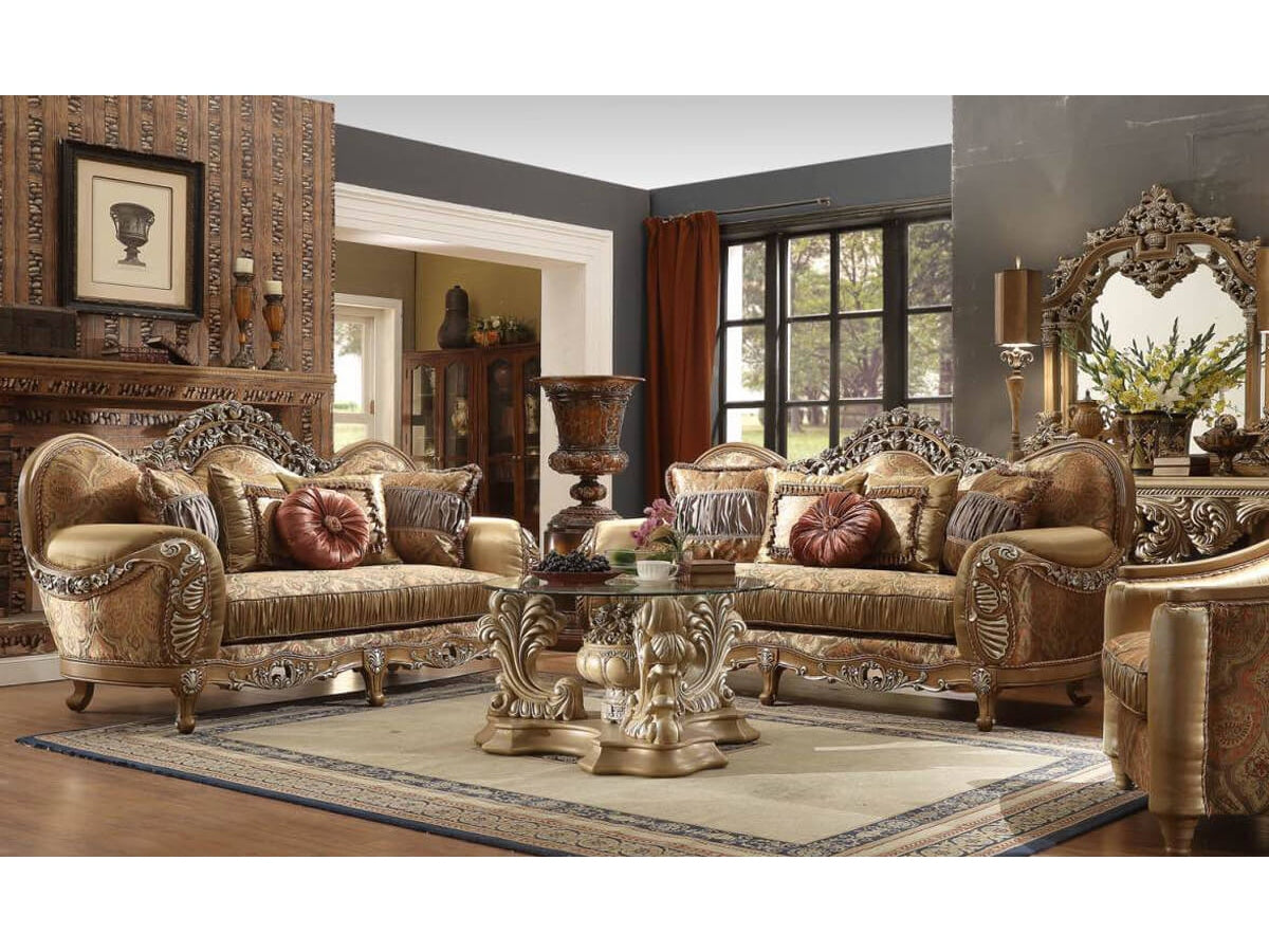 Quintessa Light Maple 3pc Living Room Set / HD-622 - Ornate Home